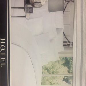 Duvet set white 100% cotton  borders embroidered